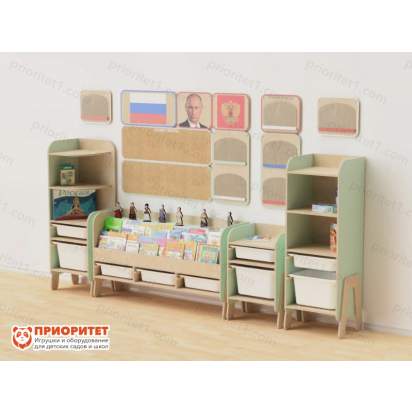 Большой уголок патриотического воспитания в группе ДОУ «Родина моя» 2