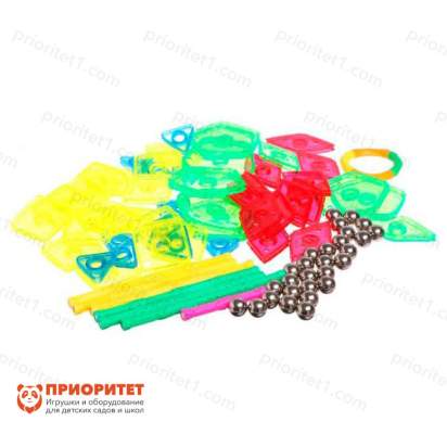 Конструктор магнитный «Необычные фигуры», 68 деталей 2