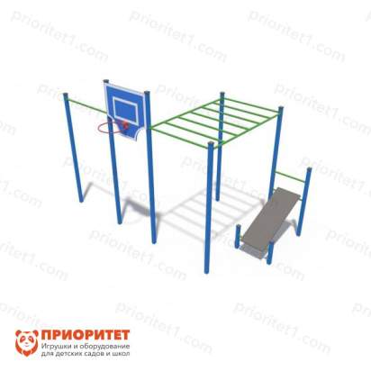 Кроссфит «Рукоход» со скамьей для пресса