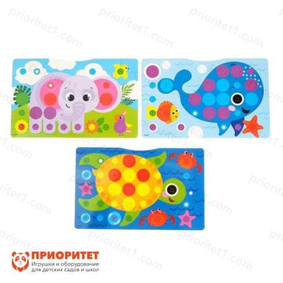 Конструктор-мозаика Веселые зверята 5