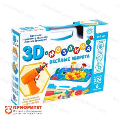 Конструктор-мозаика Веселые зверята 8