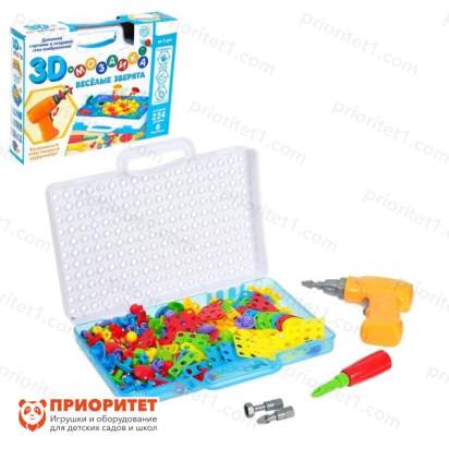 Конструктор-мозаика Веселые зверята