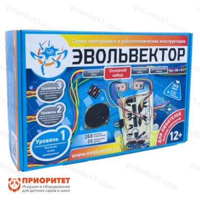 Электронный конструктор Эвольвектор Основы электроники ЭВ-120 Основной набор 1