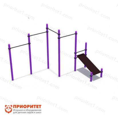 Скамья для пресса с турниками (89 мм)