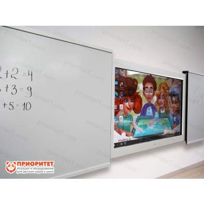 Интерактивная раздвижная доска с магнитно-маркерной поверхностью Фибоначчи 3