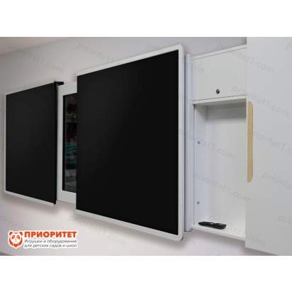 Интерактивная раздвижная доска с магнитно-меловой поверхностью Фибоначчи 3