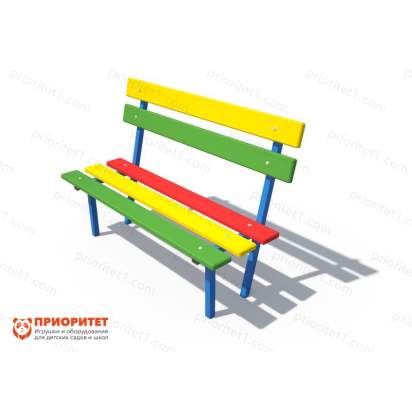 Скамья «Светофор» со спинкой