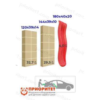 Дачный комплекс Богатырь Плюс 2, горка 90 см 3