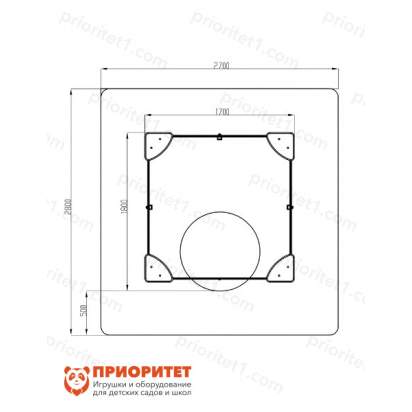 Песочница с навесом Бабочка 5