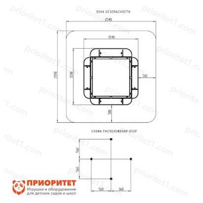 Песочница средняя Ракушки 3