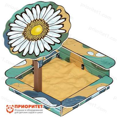 Песочница с навесом Ромашка