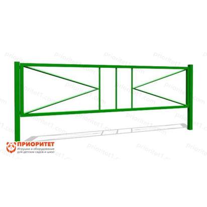 Газонное ограждение со столбами ОГ-2 (1930х400 мм) для детской площадки_result