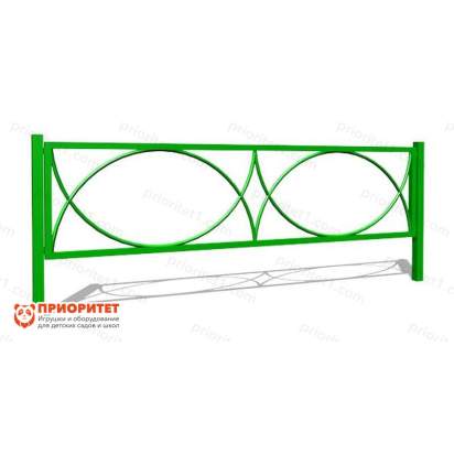 Газонное ограждение со столбами ОГ-3 (1930х400 мм) для детской игровой площадки_result