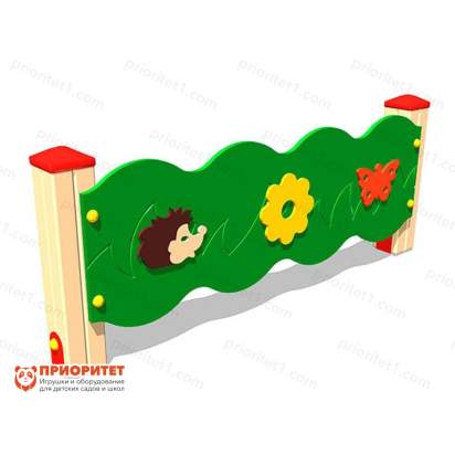 Декоративное ограждение детской площадки из фанеры «Полянка» 1200х24х513 2