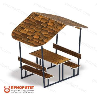 Столик с навесом Избушка 2