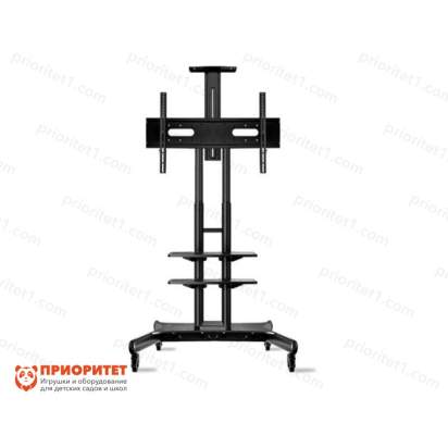 ONKRON TS 1881 чёрная мобильная стойка для панелей 65-86 дюймов_1