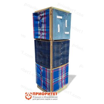 Набор рамок с застежками на подставке «Развитие моторики №2» вид сзади