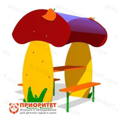Детский столик с навесом Грибник