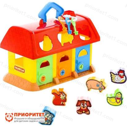 Сортер Полесье Домик для зверей 3