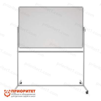 Поворотная магнитная полимерная школьная доска 1500х1000 комбинированная (мел маркер) 2_1