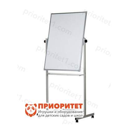 Поворотная магнитная эмалированная школьная доска 750х1000 (маркерная)