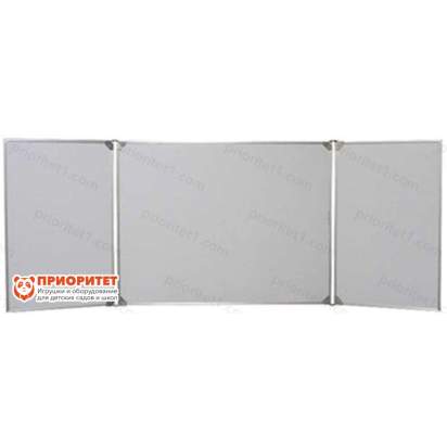 Трёхэлементная магнитная полимерная школьная доска 2000х850 (маркерная)_1