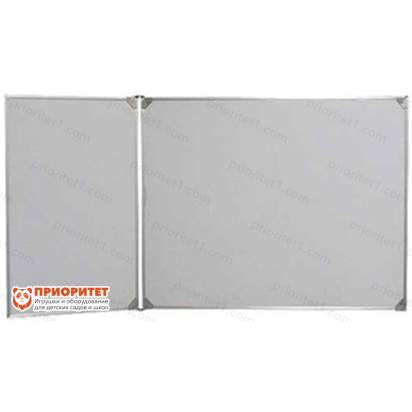 Двухэлементная (Л) магнитная полимерная школьная доска 1800х1000 (маркерная)_1