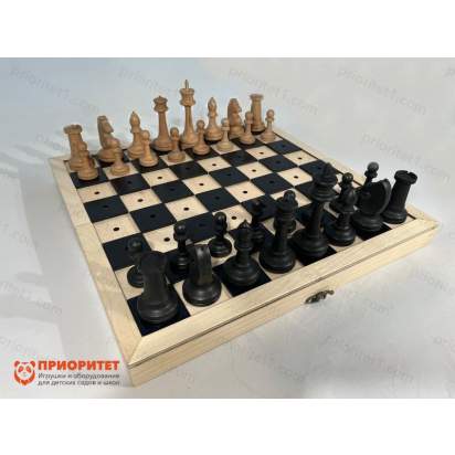 Шахматы для незрячих с деревянной доской 4_1