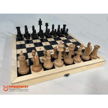 Шахматы для незрячих с деревянной доской 7_1