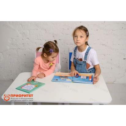 Стол на телескопических ножках Классика квадратный (белый)_1