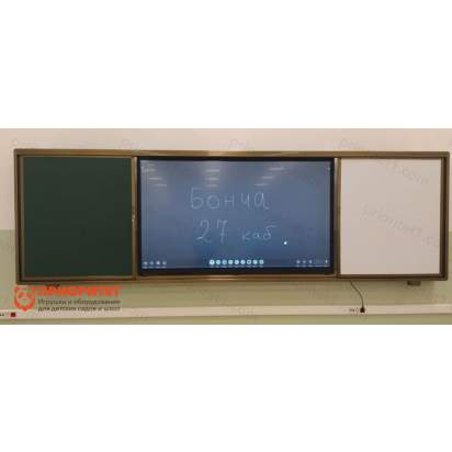 Комплект раздвижная рельсовая система IGB1W + интерактивная панель 65 дюймов_1