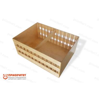 Мобильная стойка для тактильно-развивающих панелей «Мир детства» вид сбоку