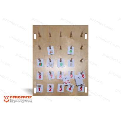 Тактильно-развивающая панель «Отличная память»-11