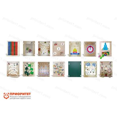 Набор тактильно-развивающих панелей «14 в 1»-06