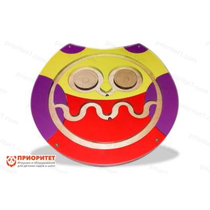 Тактильно-развивающая панель-лабиринт «Мудрая сова»