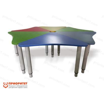 Стол растущий на регулируемых ножках «Разноцветик»-02