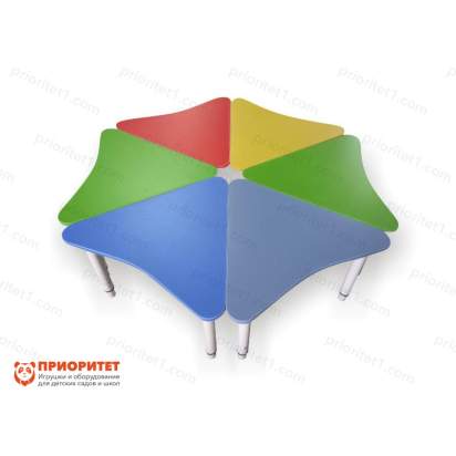 Стол растущий на регулируемых ножках «Разноцветик»