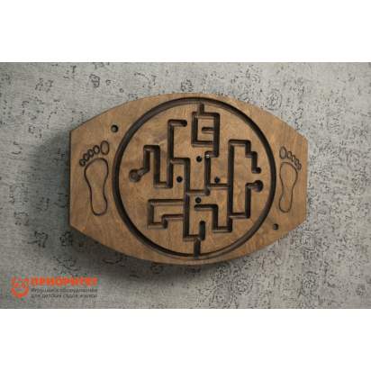 Балансировочная доска-лабиринт Для ножек №2 (покрытая маслом) 1