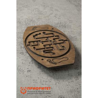 Балансировочная доска-лабиринт Для ножек №2 (покрытая маслом) 3