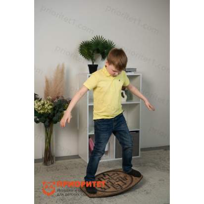 Балансировочная доска-лабиринт Для ножек №2 (покрытая маслом) 4