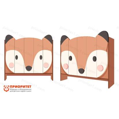 Шкаф 5-секционный с нишей под скамью «Лисичка»