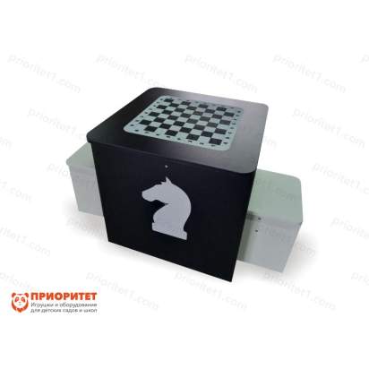 Шахматный стол «Ход конем» (с двумя табуретами)-01