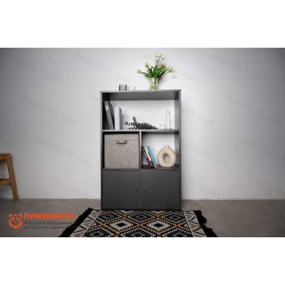 Стеллаж ЛОФТ с дверцами и полками (2)_1