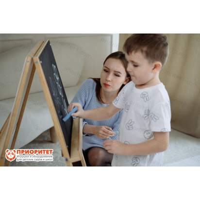 Мольберт двухсторонний «Красочные истории» (натуральный)_11