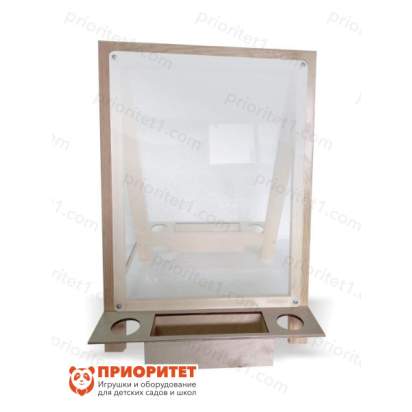 Мольберт прозрачный настольный «Детский рисунок» вид спереди