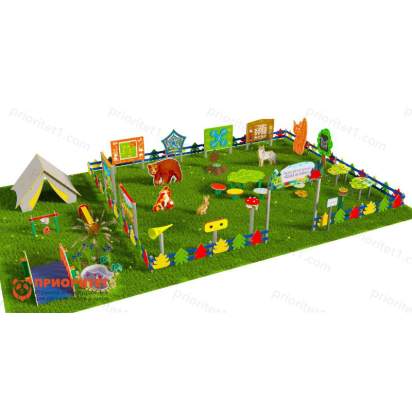 Туристическая площадка «Привал на полянке» (Комплект Элит 3)_1