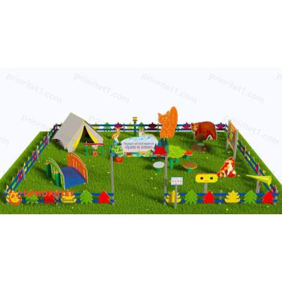 Туристическая площадка «Привал на полянке» (Комплект Стандарт 3) 2_1