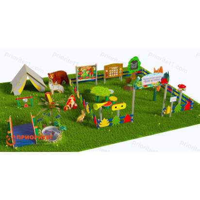 Туристическая площадка «Привал на полянке» (Комплект Про 3) 2_1