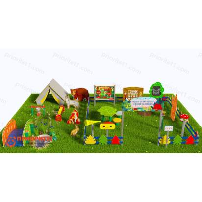 Туристическая площадка «Привал на полянке» (Комплект Про 3) 3_1