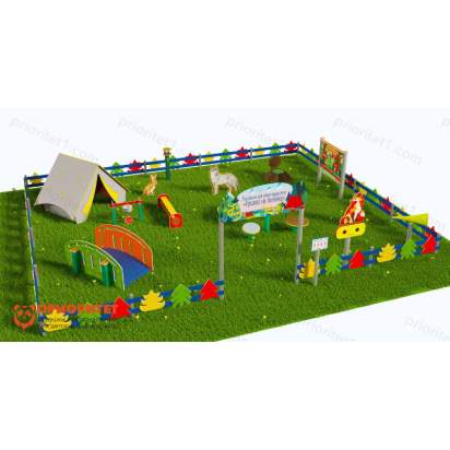 Туристическая площадка «Привал на полянке» (Комплект Оптима 3)_1